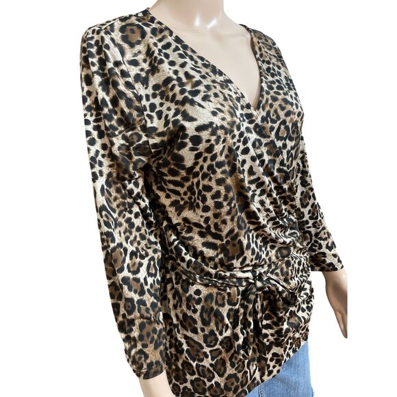 INC International Concepts Animal Print Shirt Size Large - Picture 2 of 3